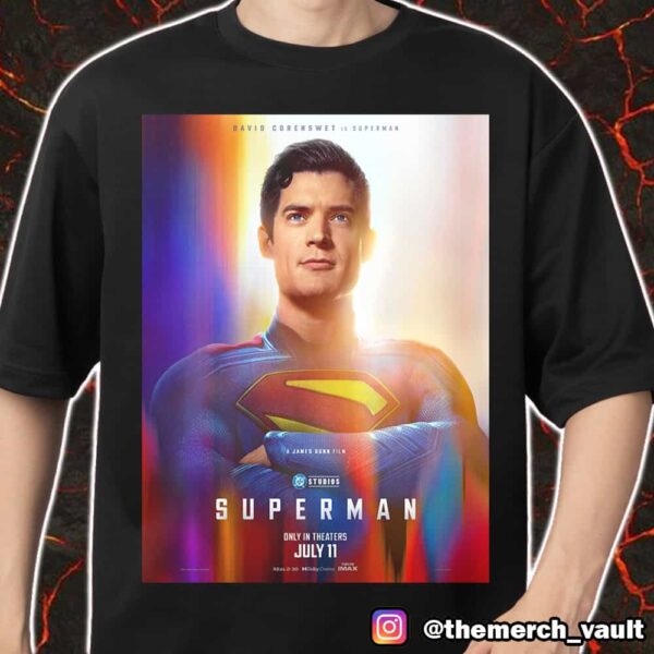 Superman David Corenswet Is Superman July 11 2025 DC Studios Merch Unisex T-Shirt