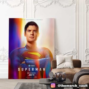 Superman David Corenswet Is Superman July 11 2025 DC Studios Poster Canvas Home Decor