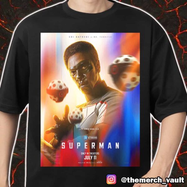 Superman Edi Gathegi Is Mr Terrific July 11 2025 DC Studios Merch Unisex T-Shirt
