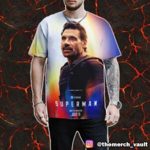 Superman Frank Grillo As Rick Flag Sr July 11 2025 DC Studios All Over Print Graphic T-Shirt, Hoodie