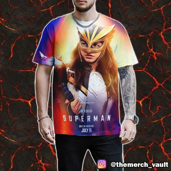 Superman Nathan Fillion Is Guy Gardner July 11 2025 DC Studios All Over Print Graphic T-Shirt, Hoodie