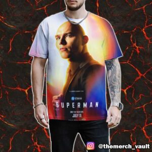 Superman Nicholas Hoult As Lex Luthor July 11 2025 DC Studios All Over Print Graphic T-Shirt, Hoodie