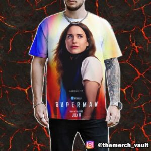 Superman Rachel Brosnahan As Lois Lane July 11 2025 DC Studios All Over Print Graphic T-Shirt, Hoodie