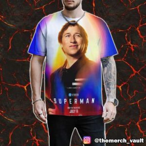 Superman Skyler Gisondo As Jimmy Olsen July 11 2025 DC Studios All Over Print Graphic T-Shirt, Hoodie