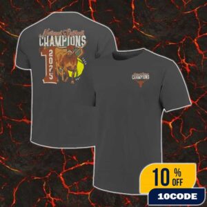 Texas Longhorns 2025 NCAA Softball Women’s College World Series Champions Number One Mascot Unisex Merch T-Shirt
