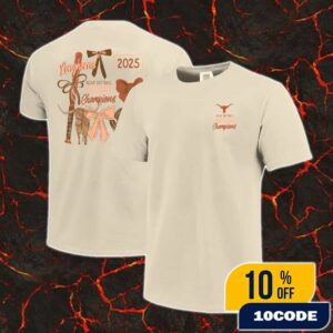 Texas Longhorns 2025 NCAA Softball Women’s College World Series Champions Two Sides Unisex Merch T-Shirt