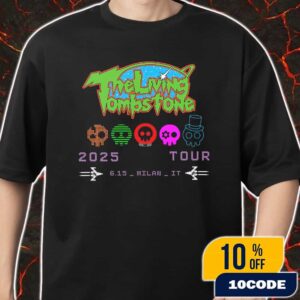 The Living Tombstone TLT World Tour June 15 2025 At Milano Milan Italy Logo Merch Unisex T-Shirt