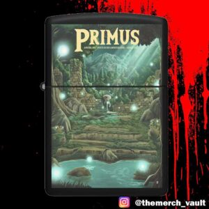 Tonight’s Poster Show For Primus June 7 2025 At White River Amphitheatre Auburn WA Design Artwork By Bailey P Race Lighter Box