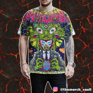 Tonight’s Poster Show For Puscifer June 7 2025 At White River Amphitheatre Auburn WA Design Artwork By Garrett Morlan All Over Print Graphic T-Shirt, Hoodie