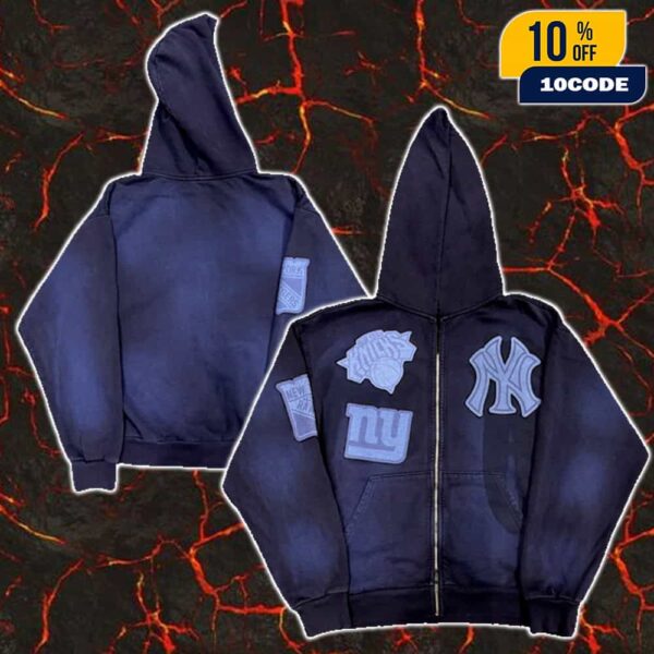 Travis Scott Cactus Jack Fanatics Event Tee New York NBA-NFL-NHL-MLB Teams Unisex Hoodie