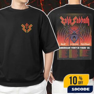 Zakk Sabbath American Winter Tour 2025 Poster Tour Dates With Special Guests Dark Chapel Unisex T-Shirt Merchandise