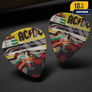 AC/DC Imola PWR UP Event Tour Poster Europe 20 July 2025 At Autodromo Internazionale Enzo e Dino Ferrari Italy Guitar Pick