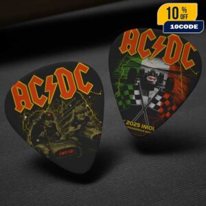 AC/DC Imola PWR UP Event Tour Tee Europe 20 July 2025 At Autodromo Internazionale Enzo e Dino Ferrari Italy Guitar Pick