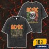 AC/DC Imola PWR UP Event Tour Poster Europe 20 July 2025 At Autodromo Internazionale Enzo e Dino Ferrari Italy Vintage Washed Unisex T-Shirt