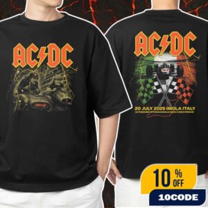 AC/DC Imola PWR UP Event Tour Tee Europe 20 July 2025 At Autodromo Internazionale Enzo e Dino Ferrari Italy Unisex T-Shirt Merchandise