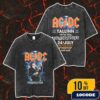 AC/DC Tallinn PWR UP Tour Poster 2025 Lithograph Printed Artwork By Steven Thomas July 24 2025 At Tallinn Song Festival Grounds Estonia Vintage Washed Unisex T-Shirt