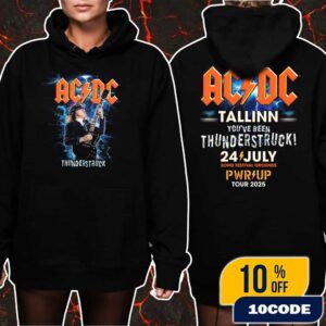 AC/DC PWR UP Event Tour Tallinn 2025 You’ve Been Thunderstruck 24 July 2025 Merch Tee At Tallinn Song Festival Grounds Estonia Unisex T-Shirt Merchandise