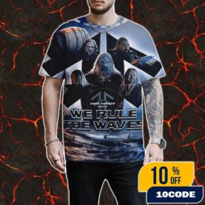 Amon Amarth Presents We Rule The Waves July 17 2025 New Single And Music Video Poster Official Trailer All Over Print Graphic T-Shirt, Hoodie