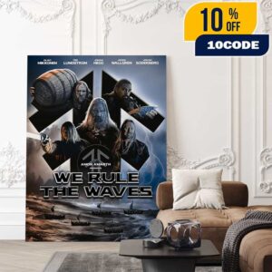 Amon Amarth Presents We Rule The Waves July 17 2025 New Single And Music Video Poster Official Trailer Poster Canvas Home Decor