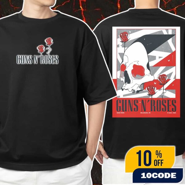 Are You F’N’ Ready Guns N’ Roses Event Poster Tour 18 July 2025 At Usce Park Belgrade RS Unisex T-Shirt Merchandise