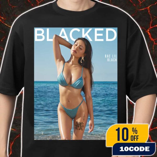 Asian Hottie Rae Lil Black Sexy On The Beach With Bikini Blacked Cover Merch Unisex T-Shirt