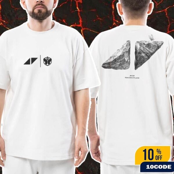 Avicii X Tomorrowland Avicii Forever Capsule Collection 2025 Grey Stone Logo Merch Fan Gifts Classic T-Shirt Two Sides