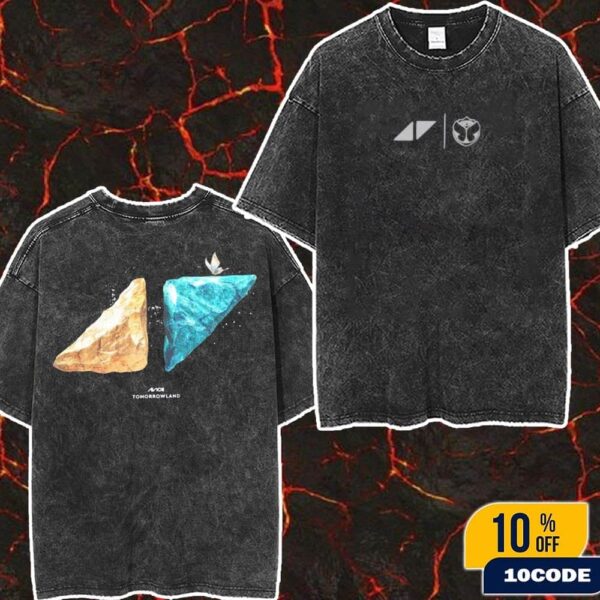 Avicii X Tomorrowland Avicii Forever Capsule Collection 2025 Stones Logo Merch Fan Gifts Wash T-Shirt Two Sides