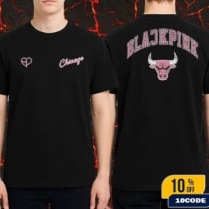 BLACKPINK In Your Area NBA Collaboration Chicago Bulls Mitchell And Ness Merch Fan Gifts Classic T-Shirt Two Sides