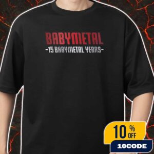 Babymetal New Album Metal Forth And 15th Anniversary Celebration Tower Records Collab 15 Babymetal Years Version Merch Unisex T-Shirt