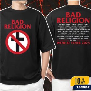 Bad Religion World Tour 2025 Merch Tee Cross Buster Fan Gifts Classic Two Sides T-Shirt
