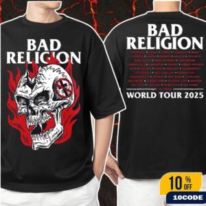 Bad Religion World Tour 2025 Merch Tee Head Wound Fan Gifts Classic Two Sides T-Shirt
