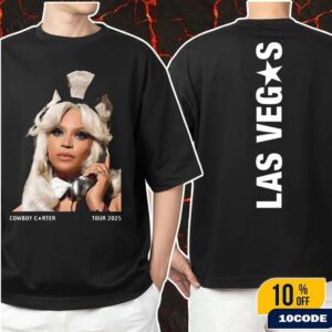 Beyonce Cowboy Carter Tour 2025 Las Vegas Exclusive Merch Tee At Allegiant Stadium On July 25 And 26 Photograph Classic Two Sides T-Shirt