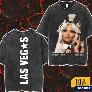 Beyonce Cowboy Carter Tour 2025 Las Vegas Exclusive Merch Tee At Allegiant Stadium On July 25 And 26 Photograph Wash Two Sides T-Shirt