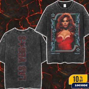 Beyonce Cowboy Carter Tour 2025 Las Vegas Exclusive Merch Tee At Allegiant Stadium On July 25 And 26 Retro Style Wash Two Sides T-Shirt