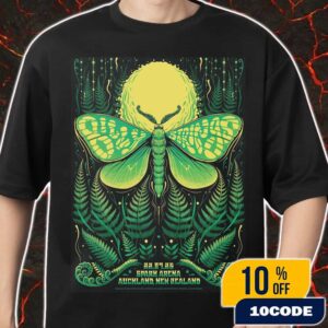 Billy Strings 22 July 2025 Poster Concert Tour At Spark Arena Auckland Limited Puriri Moth Artwork By Lewy Jones Merch Unisex T-Shirt