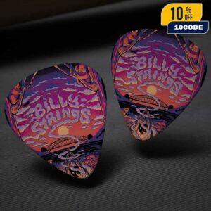 Billy Strings Sydney Print Poster Artwork By Lewy Jones 17 July 2025 At ICC Sydney Theatre Australia Guitar Pick