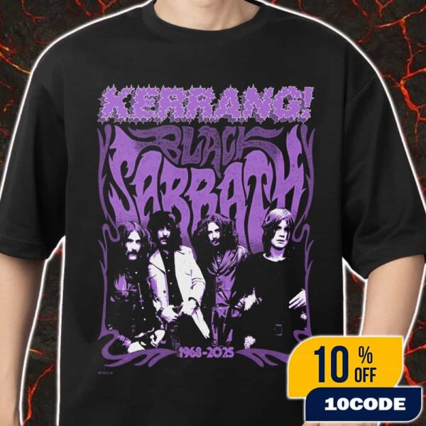 Black Sabbath’s Final Ever Show 1968-2025 Limited Edition Tee Merch Collab With Kerrang Magazine Merch Unisex T-Shirt