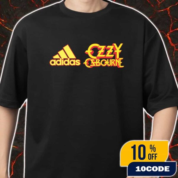 Born To Raise Hell Adidas x Ozzy Osbourne Logo Limited Merch Unisex T-Shirt