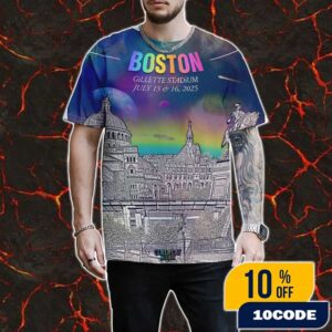 Coldplay Music Of The Spheres World Tour July 15-16 2025 At The Gillette Stadium Poster Event All Over Print Graphic T-Shirt, Hoodie