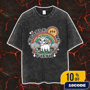 Cradle Of Filth My Little Goaty New Summer Fun Tees Artwork Vintage Washed Unisex T-Shirt