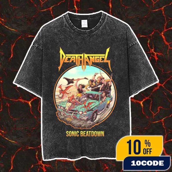 Death Angel Sonic Beatdown Song Vintage Washed Unisex T-Shirt