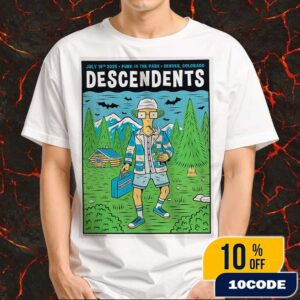 Descendents Punk In The Park Festival Print Limited Poster Artwork By Mike Merg July 19th 2025 At Denver Colorado Merchandise Unisex T-Shirt