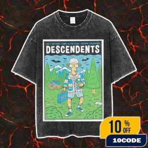Descendents Punk In The Park Festival Print Limited Poster Artwork By Mike Merg July 19th 2025 At Denver Colorado Vintage Washed Unisex T-Shirt