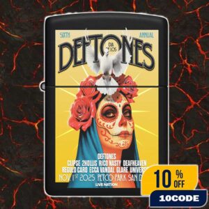 Dia De Los Deftones 6th Annual November 1 2025 At Petco Park San Diego California Festival Poster Concert Line Up Lighter Box