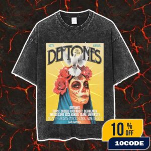 Dia De Los Deftones 6th Annual November 1 2025 At Petco Park San Diego California Festival Poster Concert Line Up Vintage Washed Unisex T-Shirt