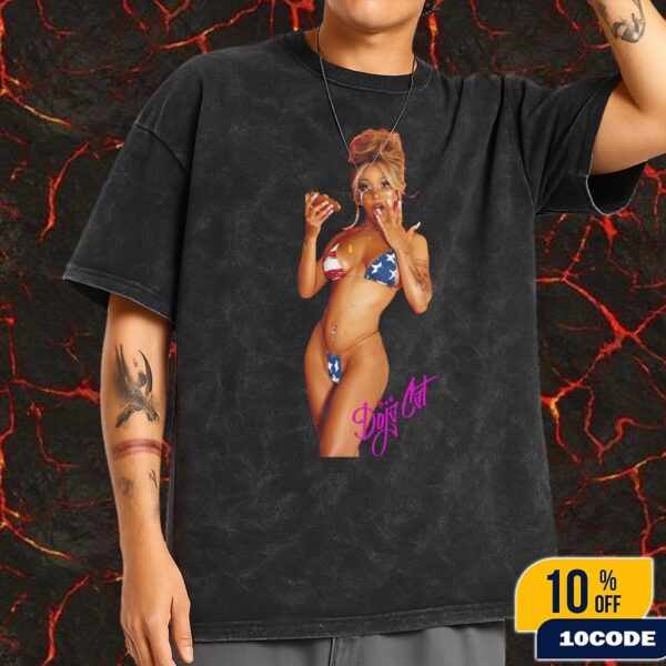 Doja Cat US America Bikini Limited Edition Design Fans Gift Wash T-Shirt