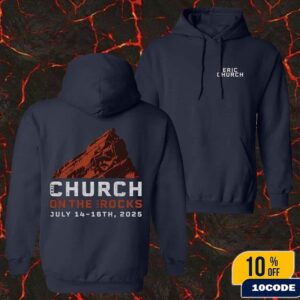 Eric Church Red Rocks Event Hoodie In Morrison Colorado On July 2025 Fan Gifts Merchandies T-Shirt