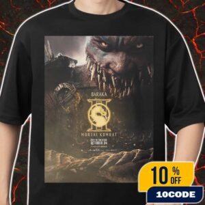 First Poster For Baraka In Mortal Kombat 2 New Movie October 24 2025 Merch Unisex T-Shirt