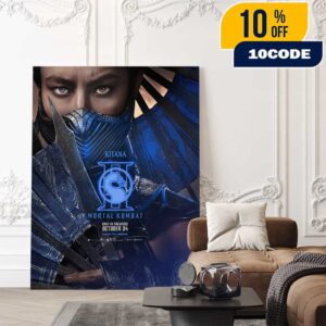 First Poster For Kitana In Mortal Kombat 2 New Movie October 24 2025 Poster Canvas Home Decor