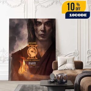 First Poster For Liu Kang In Mortal Kombat 2 New Movie October 24 2025 Poster Canvas Home Decor